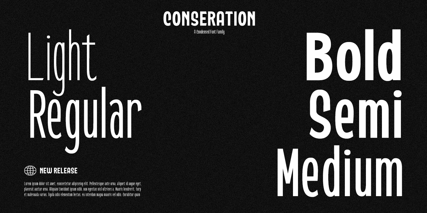 Conseration Medium Font preview